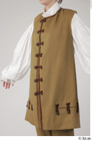  Photos Woman in Historical Suit 2 18th century Brown suit Historical clothing brown vest white shirt 0004.jpg